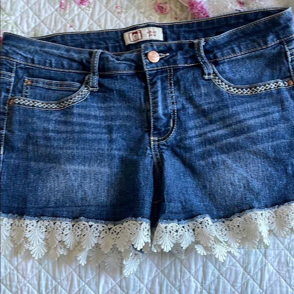 LEI Ashley Lowrise Denim Shorts